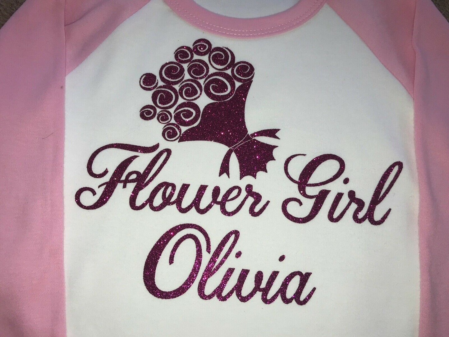 Personalised Flower Girl Gift Printed 100% Cotton Pyjamas - Flowergirl Gift