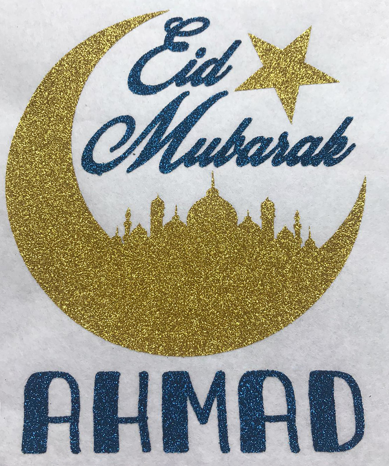 Personalised Eid Mubarak Sparkly Printed Cotton Pyjamas, keepsake, Gift PJ | EM