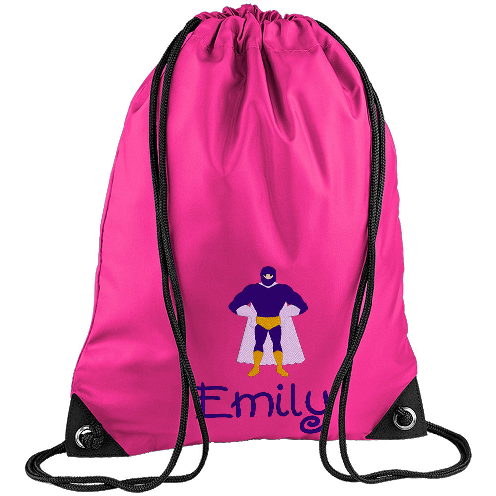 Embroidered PE Bag - Super Hero (Standing)