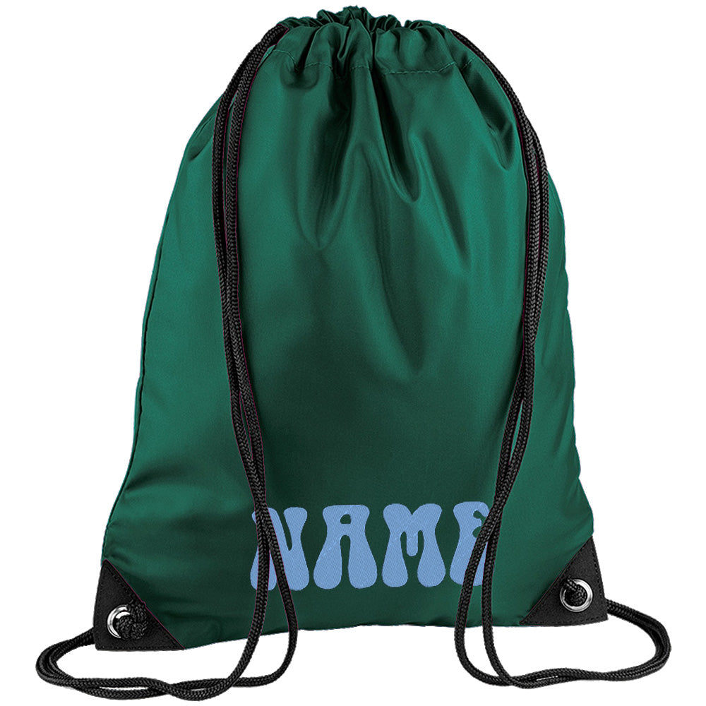 Embroidered PE Bag - 70's Text