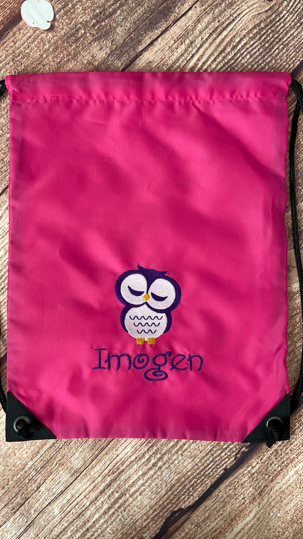 Embroidered PE Bag - Owl