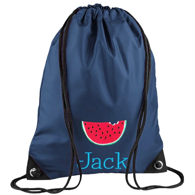Embroidered PE bag - Watermelon